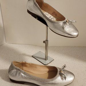 Cole Haan silver leather and suede loafers